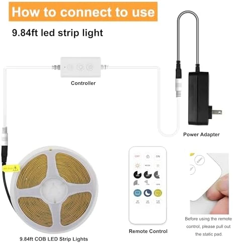 Smart COB LED Strip Lights — LED Strip Lights, AXMOTUT