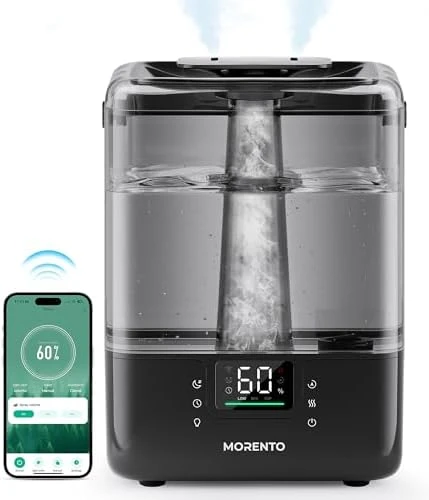 Smart Humidifier with 6L Capacity & Essential Oil Diffuser — Humidifier, MERONTE