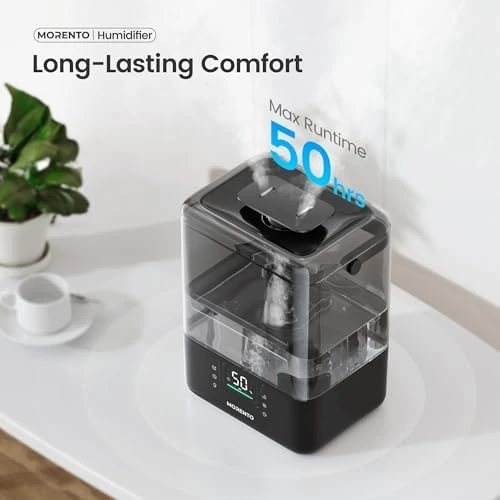 Smart Humidifier with 6L Capacity & Essential Oil Diffuser — Humidifier, MERONTE