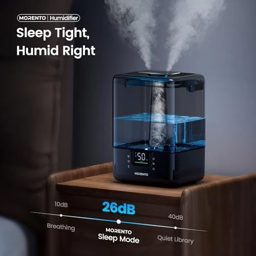 Smart Humidifier with 6L Capacity & Essential Oil Diffuser — Humidifier, MERONTE