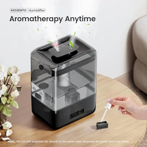 Smart Humidifier with 6L Capacity & Essential Oil Diffuser — Humidifier, MERONTE