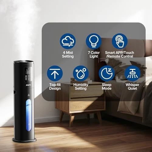 Smart Humidifier with App & Remote Control — Humidifier, Jingkey