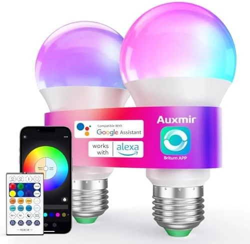 Smart Light Bulbs with Remote — Smart Light Bulb, Auxmir