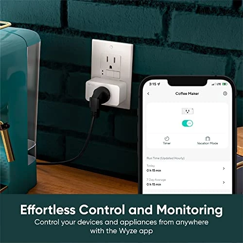 Smart Plug, 2.4GHz WiFi, Four-Pack, White — Smart Plug, Wyze