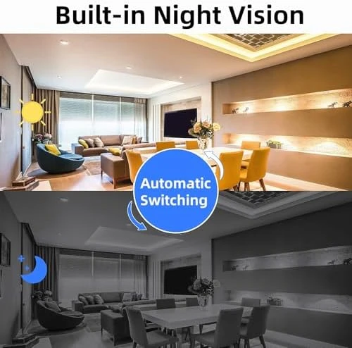 Smart Wireless WiFi Camera Smoke Detector Hidden Camera 1080P Video — Security Camera, eovas