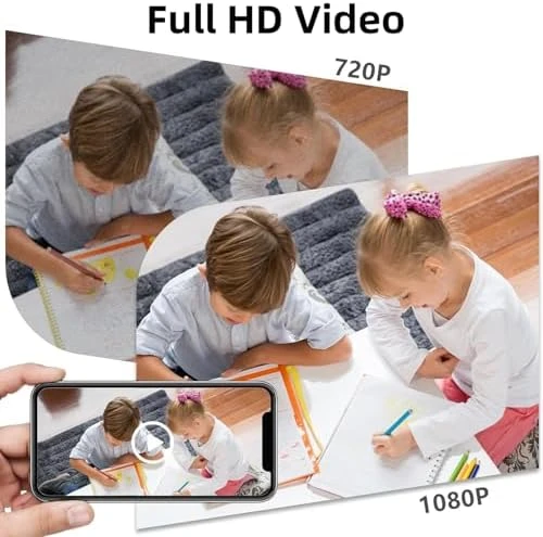 Smart Wireless WiFi Camera Smoke Detector Hidden Camera 1080P Video — Security Camera, eovas