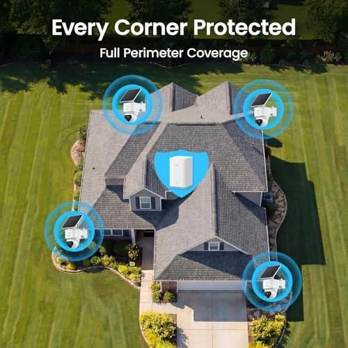 T2 Ultra 4K Security Cameras Wireless Outdoor, 4 Cam Kit, Smart Home Security System with TrueColor Night Vision, AI... — Security Camera, AOSU