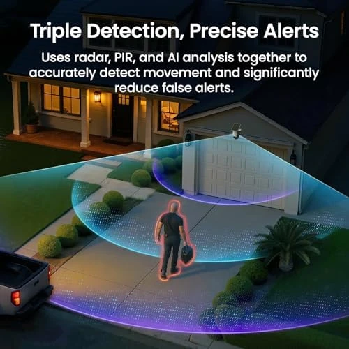 T2 Ultra 4K Security Cameras Wireless Outdoor, 4 Cam Kit, Smart Home Security System with TrueColor Night Vision, AI... — Security Camera, AOSU