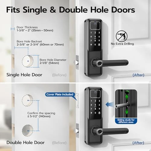 WiFi Video Smart Door Lock with Camera & Doorbell — Smart Lock, Nyboer