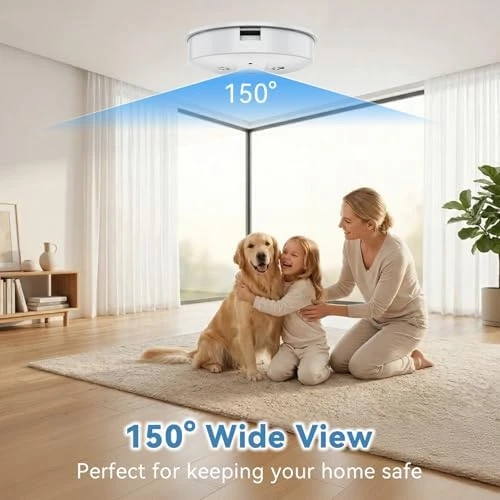 Wireless Camera Smoke Detector — Security Camera, ASWNS