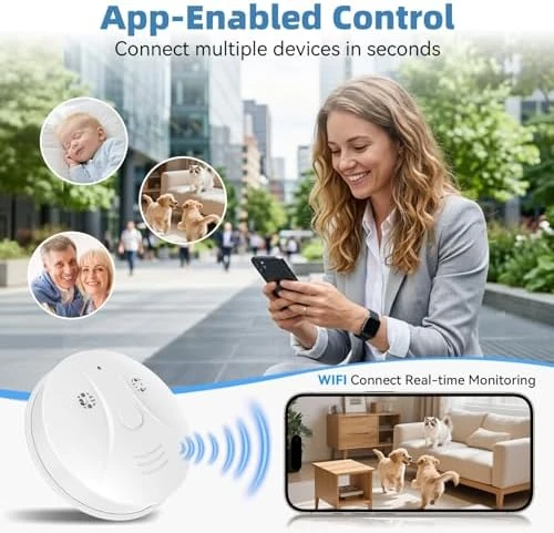 Wireless Camera Smoke Detector — Security Camera, ASWNS