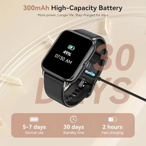 1.85" HD Touch Screen Fitness Tracker with Bluetooth Calling & Alexa — Smart Watch, iBesi