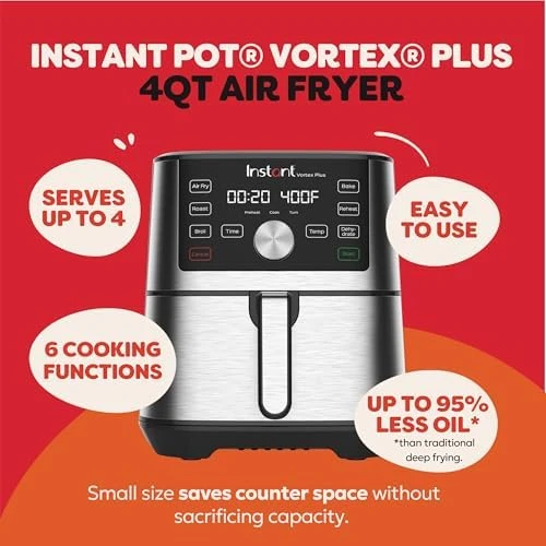 4QT Vortex Plus 6-in-1 Mini Air Fryer — Air Fryer, Instant Pot