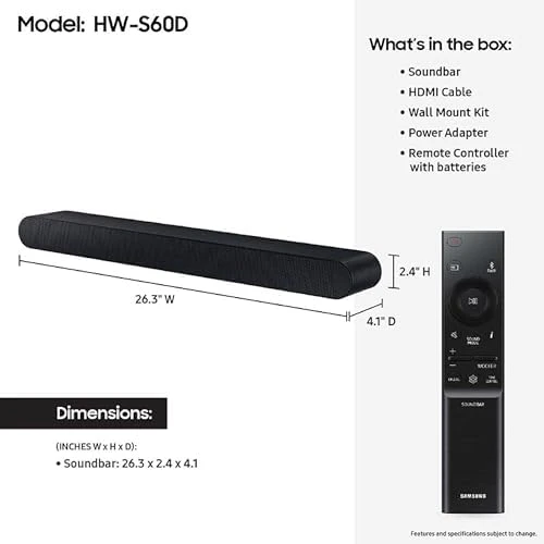 5.0ch Soundbar with Wireless Dolby Atmos — Sound Bar, Samsung