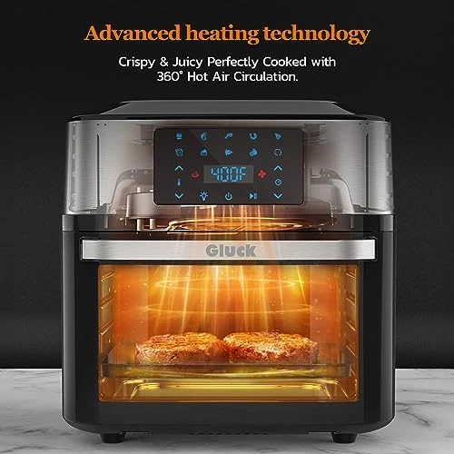 Air Fryer Oven Large 20 QT, 10-in-1 Toaster Oven Air Fryer Combo with Window for Family — Air Fryer, Gluck