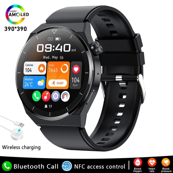 Smart Watch with AMOLED Display and Bluetooth Calling — Smart Watch, BOXUXING