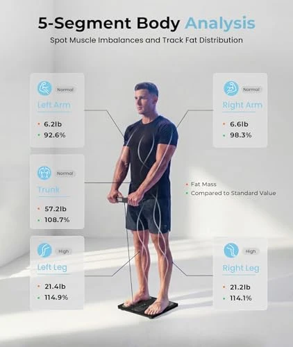 Body Pod Scale with BMI, Body Fat & Muscle Mass — Smart Scale, RINGCO