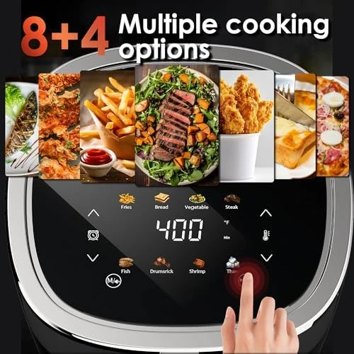 Compact Air Fryer 9-in-1 with Smart Digital Color TouchScreen — Air Fryer, Whuto