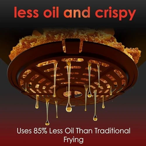 Compact Air Fryer 9-in-1 with Smart Digital Color TouchScreen — Air Fryer, Whuto