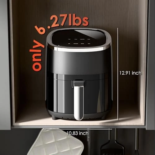 Compact Air Fryer 9-in-1 with Smart Digital Color TouchScreen — Air Fryer, Whuto