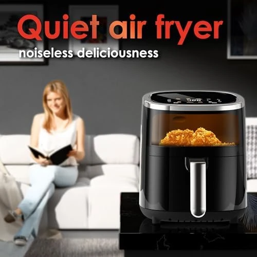 Compact Air Fryer 9-in-1 with Smart Digital Color TouchScreen — Air Fryer, Whuto