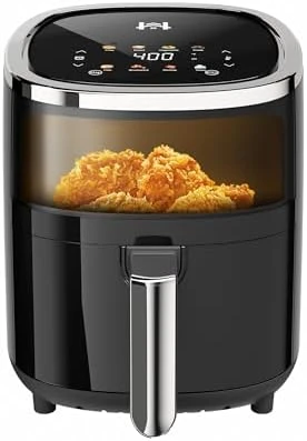 Compact Air Fryer 9-in-1 with Smart Digital Color TouchScreen — Air Fryer, Whuto