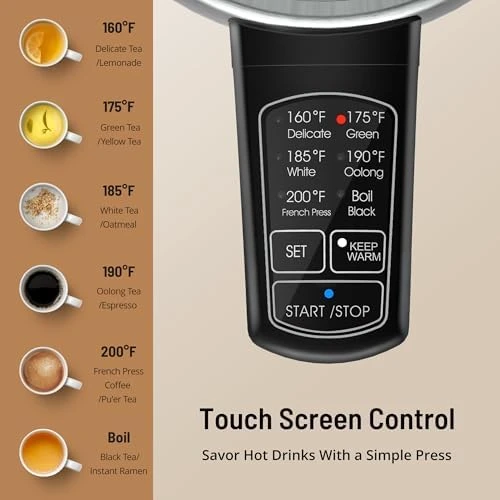 Electric Kettle with 6 Precise Temperature Presets — Electric Kettle, PARIS RHÔNE