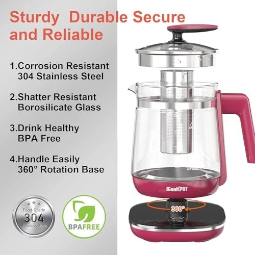 Electric Kettle with Temperature Control — Electric Kettle, ICOOKPOT