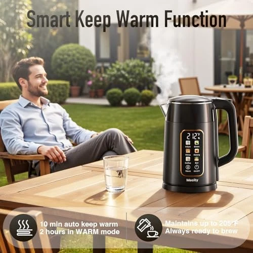 Electric Kettle with Touch Screen Temperature Control — Electric Kettle, Mecity