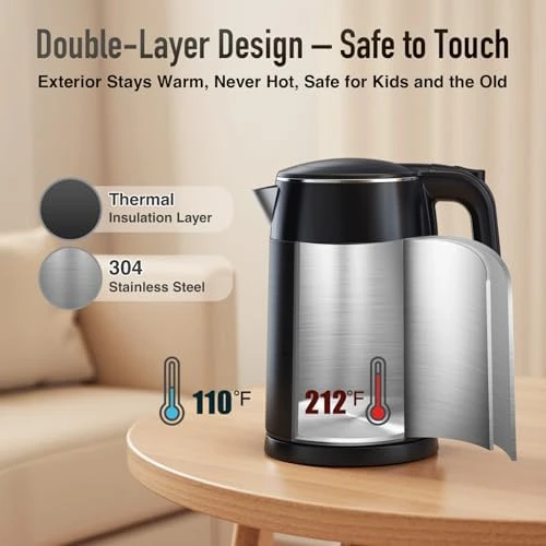 Electric Kettle with Touch Screen Temperature Control — Electric Kettle, Mecity