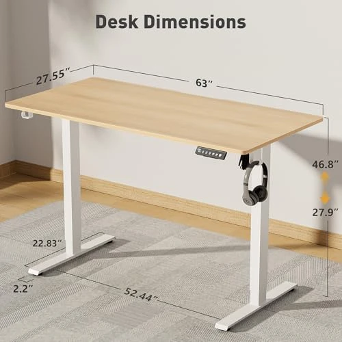 Electric Standing Desk Adjustable Height — Standing Desk, VVENACE