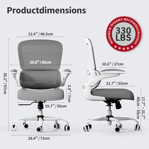 Ergonomic Desk Chair with Adjustable Lumbar Support — Smart Chairs, TRALT