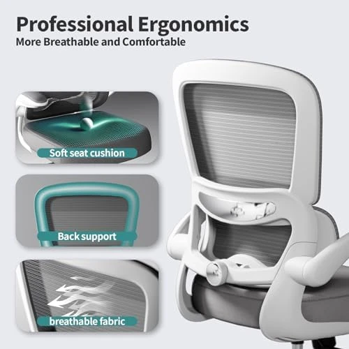 Ergonomic Desk Chair with Adjustable Lumbar Support — Smart Chairs, TRALT