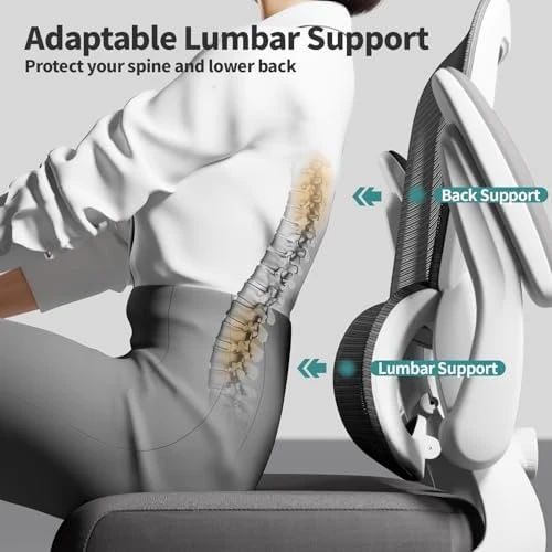 Ergonomic Desk Chair with Adjustable Lumbar Support — Smart Chairs, TRALT