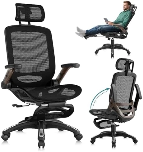 Ergonomic Office Chair with Footrest — Smart Chairs, GABRYLLY