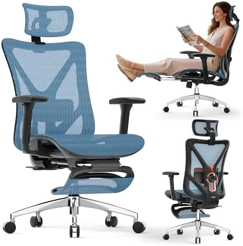 Ergonomic Office Chair with Footrest — Smart Chairs, GABRYLLY