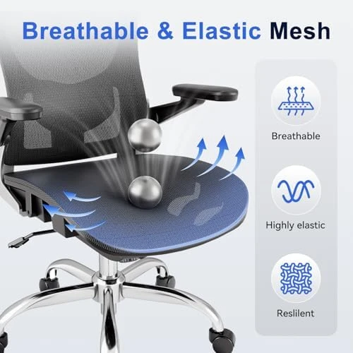 Ergonomic Office Chair with Mesh Seat Cushion and 3D Armrests — Smart Chairs, marrap