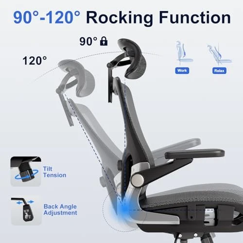 Ergonomic Office Chair with Mesh Seat Cushion and 3D Armrests — Smart Chairs, marrap