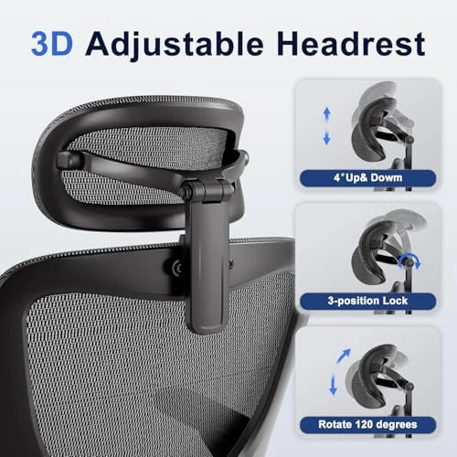 Ergonomic Office Chair with Mesh Seat Cushion and 3D Armrests — Smart Chairs, marrap