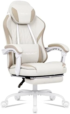 Fabric Gaming Chair with Footrest — Smart Chairs, Misolant
