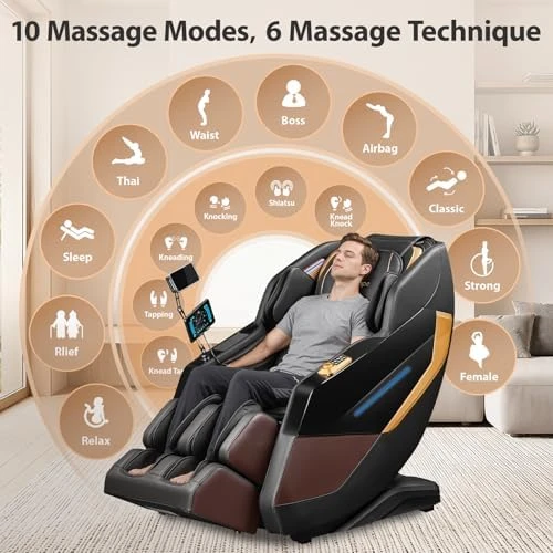 Full Body 4D Zero Gravity Massage Chair Recliner — Massage Chairs, Gethope