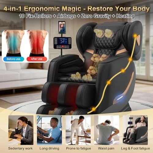 Full Body Massage Chair Recliner with Zero Gravity — Massage Chairs, VireoNest