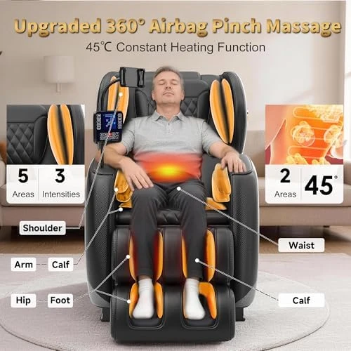 Full Body Massage Chair Recliner with Zero Gravity — Massage Chairs, VireoNest