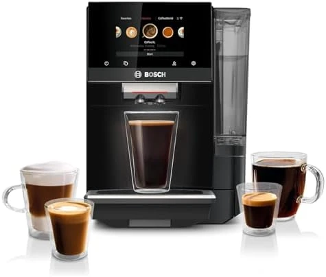Fully Automatic Coffee and Espresso Machine - 35 Drinks, Double Cup Barista Style Super Coffee Maker - Touchscreen,... — Coffee Maker, BOSCH