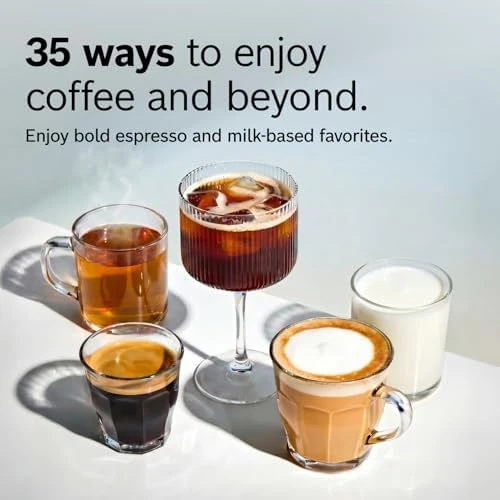 Fully Automatic Coffee and Espresso Machine - 35 Drinks, Double Cup Barista Style Super Coffee Maker - Touchscreen,... — Coffee Maker, BOSCH