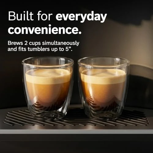 Fully Automatic Coffee and Espresso Machine - 35 Drinks, Double Cup Barista Style Super Coffee Maker - Touchscreen,... — Coffee Maker, BOSCH