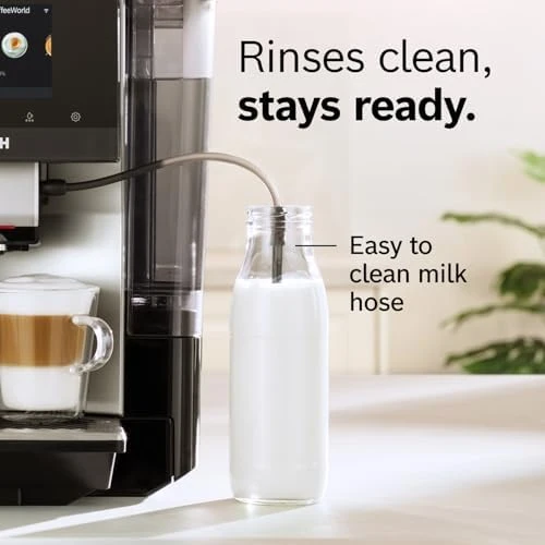 Fully Automatic Coffee and Espresso Machine - 35 Drinks, Double Cup Barista Style Super Coffee Maker - Touchscreen,... — Coffee Maker, BOSCH