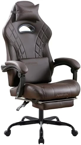 Gaming Chair with Footrest and Massage Lumbar Support — Smart Chairs, NIONIK