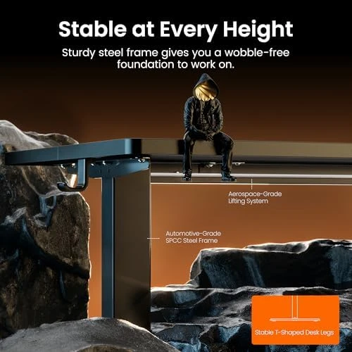 Height Adjustable Electric Standing Desk 55 x 28 Inches — Standing Desk, ErGear