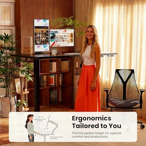 Height Adjustable Electric Standing Desk 55 x 28 Inches — Standing Desk, ErGear